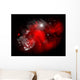 Red Galaxy Wall Decal