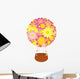 Floral Hot Air Balloon Wall Decal