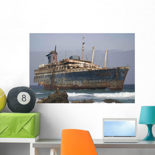 Ship Wreck Wall Decal