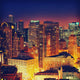 Downtown San Francisco at Night Wall Decal