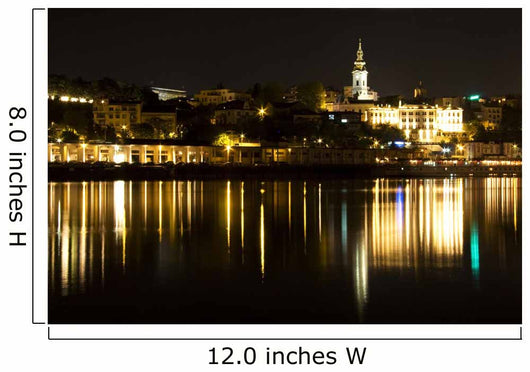Belgrade Night Wall Decal