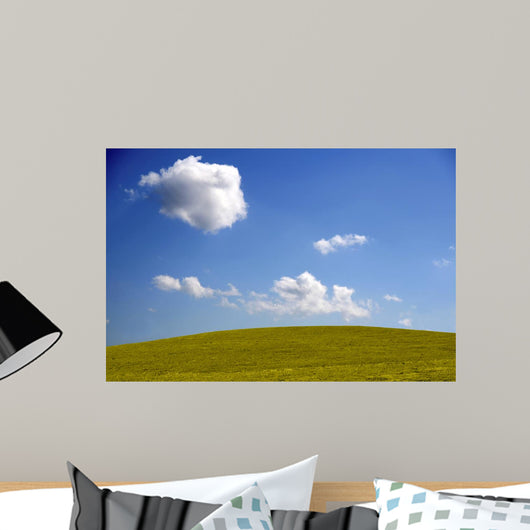 Nature Blue White Green Wall Decal