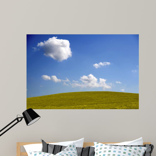 Nature Blue White Green Wall Decal