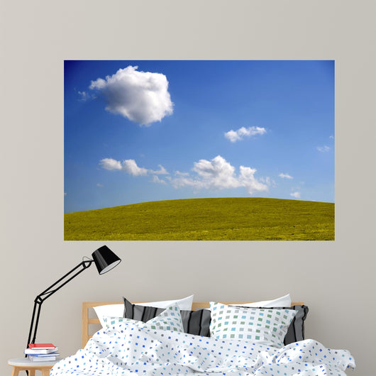 Nature Blue White Green Wall Decal