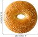 Bagel with Sesame Seeds Wall Decal