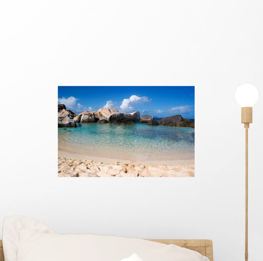 Virgin Gorda Tropical Beach Wall Decal