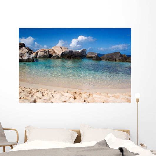 Virgin Gorda Tropical Beach Wall Decal