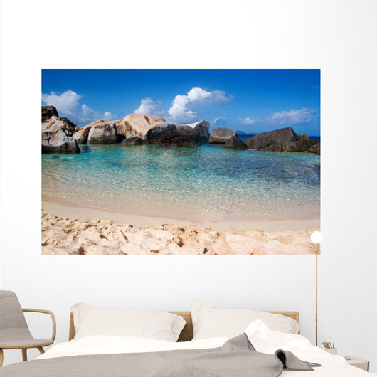 Virgin Gorda Tropical Beach Wall Decal