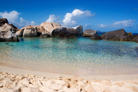 Virgin Gorda Tropical Beach Wall Decal