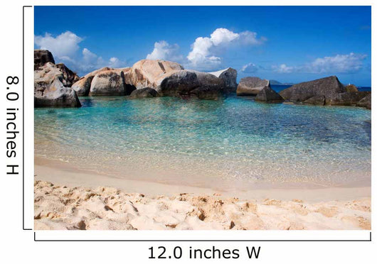 Virgin Gorda Tropical Beach Wall Decal