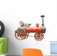 Antique Steam Tractor Wall Decal