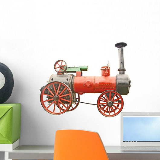 Antique Steam Tractor Wall Decal