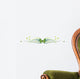 Elegant Butterfly Floral Border Wall Decal