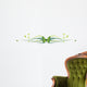 Elegant Butterfly Floral Border Wall Decal