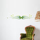 Elegant Butterfly Floral Border Wall Decal
