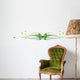 Elegant Butterfly Floral Border Wall Decal