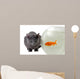 Cat and Fish Wall Decal