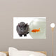 Cat and Fish Wall Decal