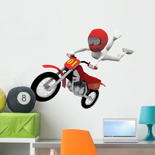Jump Motocross Wall Decal