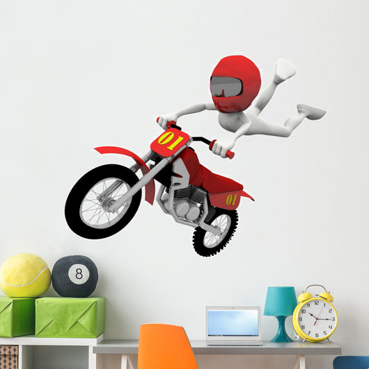 Jump Motocross Wall Decal