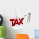 Cut Taxes Wall Decal