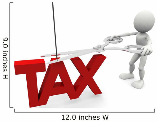 Cut Taxes Wall Decal