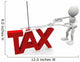 Cut Taxes Wall Decal