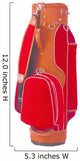 Golf Bag Red Color Wall Decal