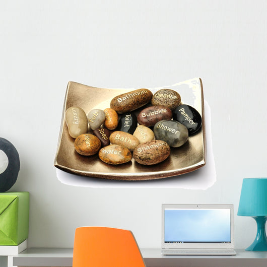 Bathroom Stones Wall Decal