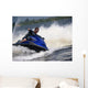 Man Waverunner Turns Left Wall Decal
