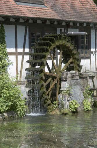 Das Wasserrad Am Blautopf Wall Decal