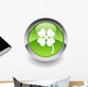 Four-leaf Clover Glossy Icon Wall Decal