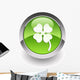 Four-leaf Clover Glossy Icon Wall Decal