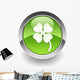 Four-leaf Clover Glossy Icon Wall Decal