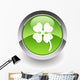 Four-leaf Clover Glossy Icon Wall Decal