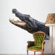 Alligator White Wall Decal