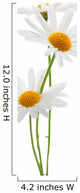 Daisies White Wall Decal