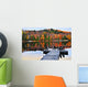 Wooden Dock Autumn Lake Wall Decal