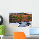 Wooden Dock Autumn Lake Wall Decal