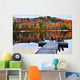 Wooden Dock Autumn Lake Wall Decal