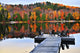 Wooden Dock Autumn Lake Wall Decal