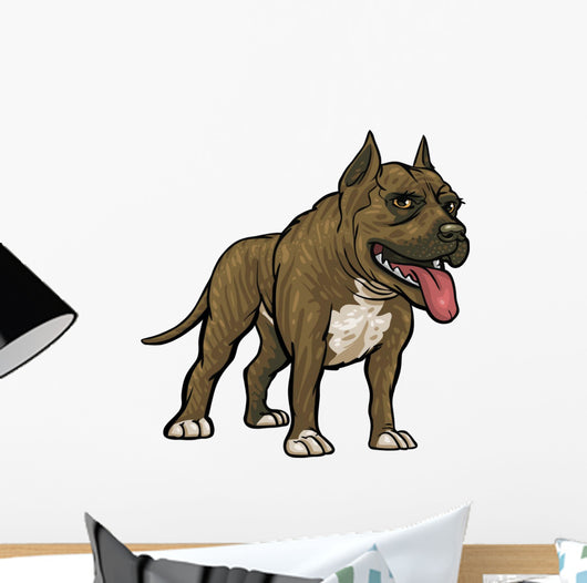 Dog Breeds Pitbull Wall Decal