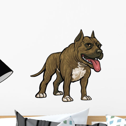 Dog Breeds Pitbull Wall Decal