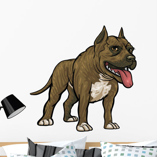 Dog Breeds Pitbull Wall Decal
