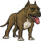 Dog Breeds Pitbull Wall Decal