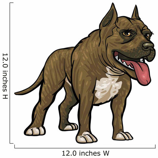Dog Breeds Pitbull Wall Decal