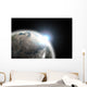 Sun Emerging over Planet Wall Decal