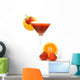 Fresh Tropical Strawberry Cocktail Wall Decal