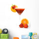 Fresh Tropical Strawberry Cocktail Wall Decal