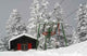 Ski Lift Snow Wall Decal